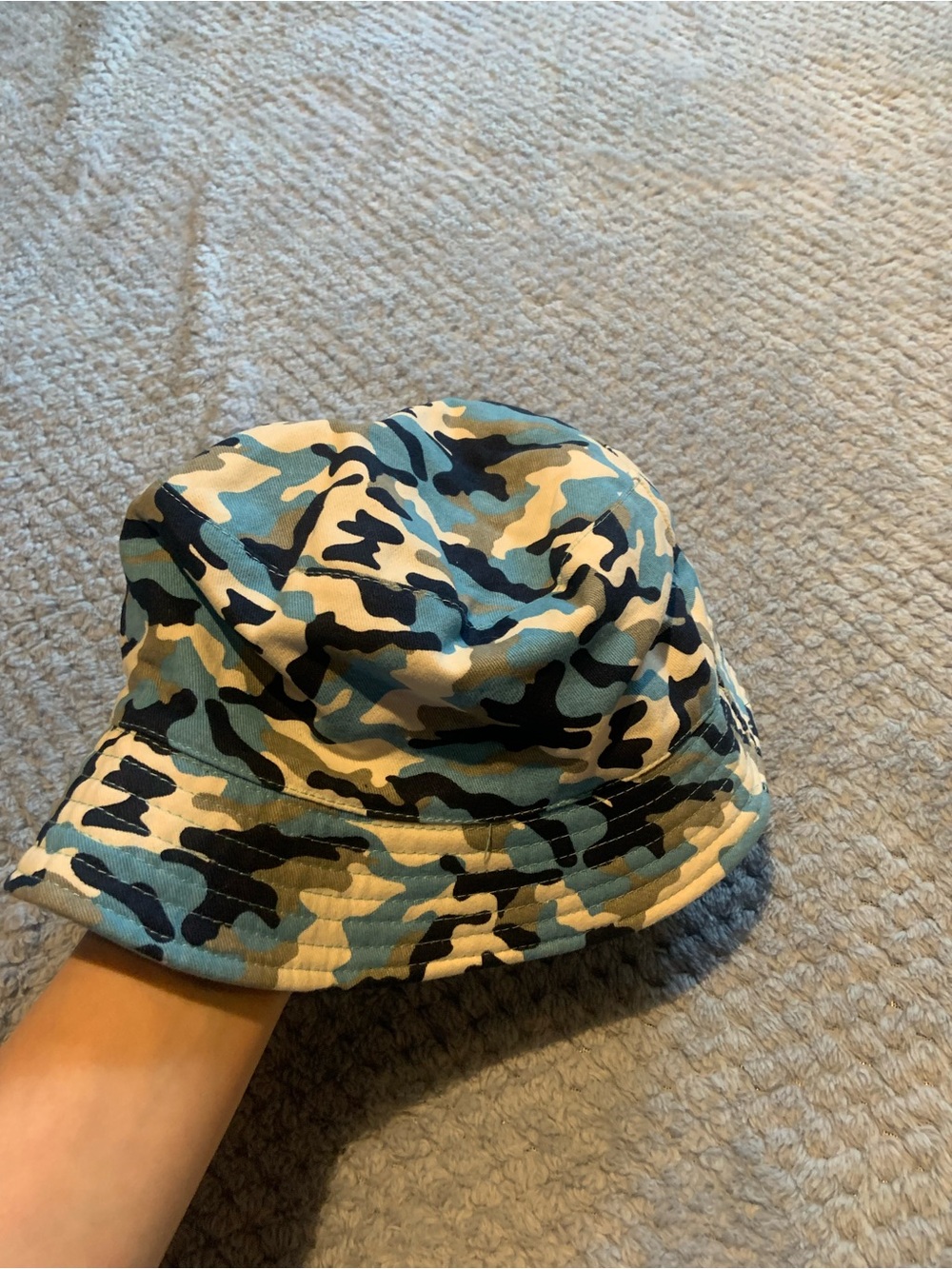 Blue Camo Bucket Hat - Lightweight Sun Protection